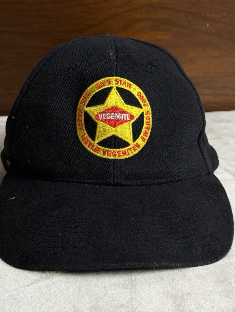 Vintage 2009 Vegemite Be A Star Happy Little Vegemites Awards Black Baseball Cap
